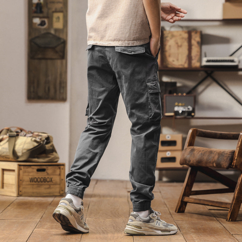 Herren Carpenter-Style Cargohose mit Zip-Knöchel, verstärkten Kniepaneelen und multifunktionalen Taschen Drune