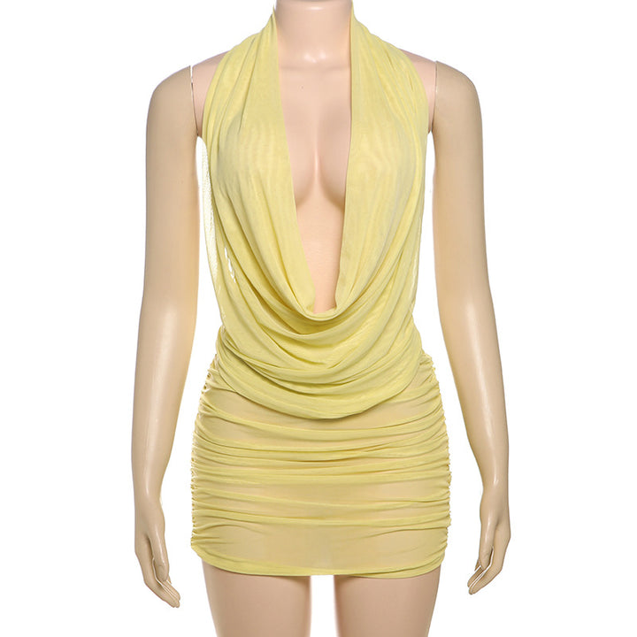 Damen trendiges Wickelkleid Drune