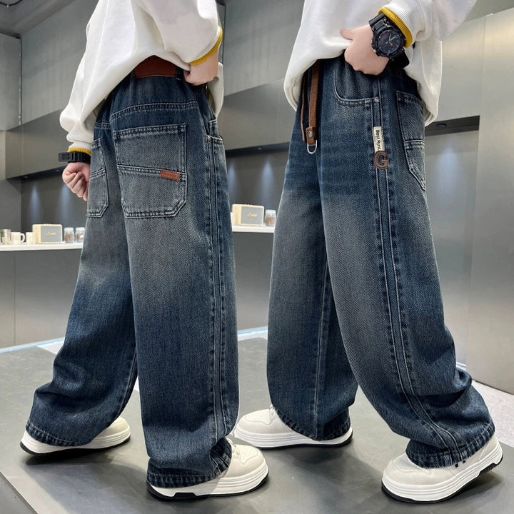 Herren weite Denim-Hose Drune