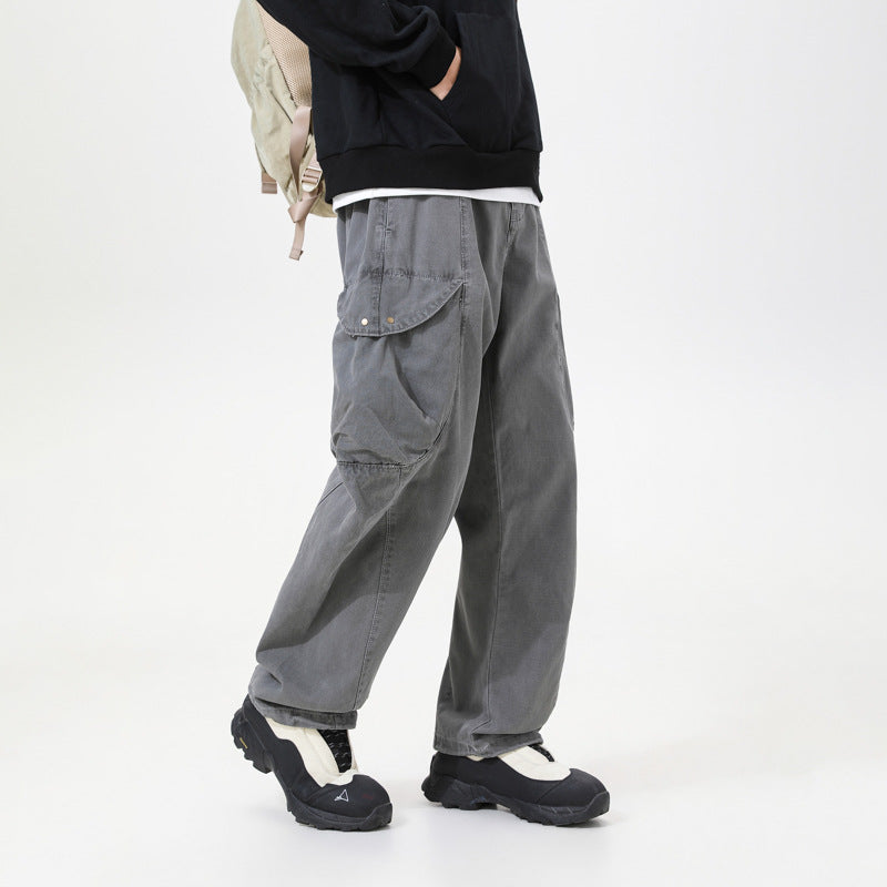 Herren Cargo-Hose im Utility-Look mit elastischem Bund und Knieabnähern Drune