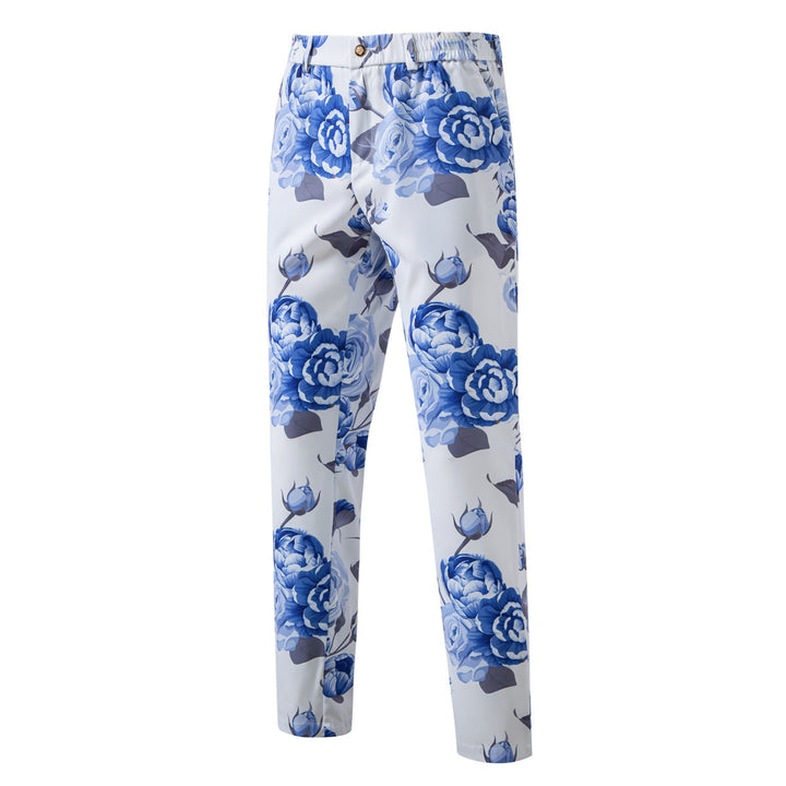 Damen Zweiteiliges Anzugset mit floraler Allover‑Print-Optik, tailliertem Sakko und schmaler Hose Drune