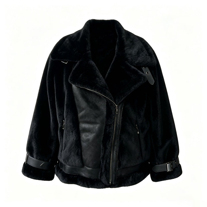 Damen Elegante und bequeme Kunstpelzjacke Drune