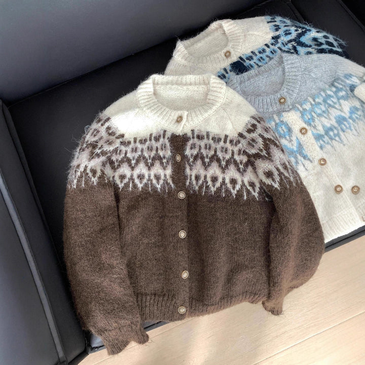 Damen Kuschelige Strickjacke Drune