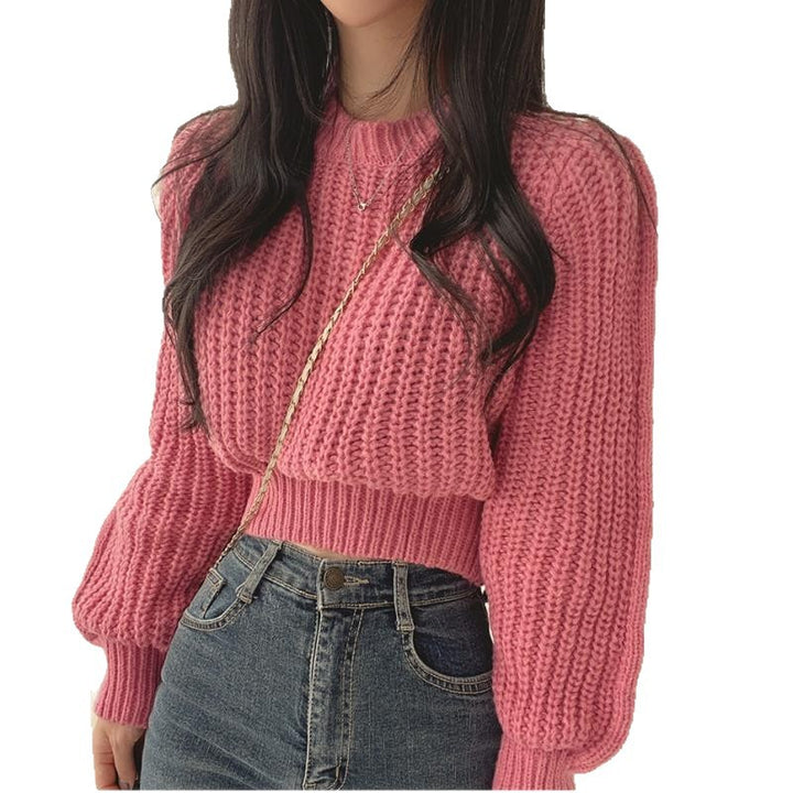 Damen Strickpullover mit weichem Material und modischem Rippenmuster Drune
