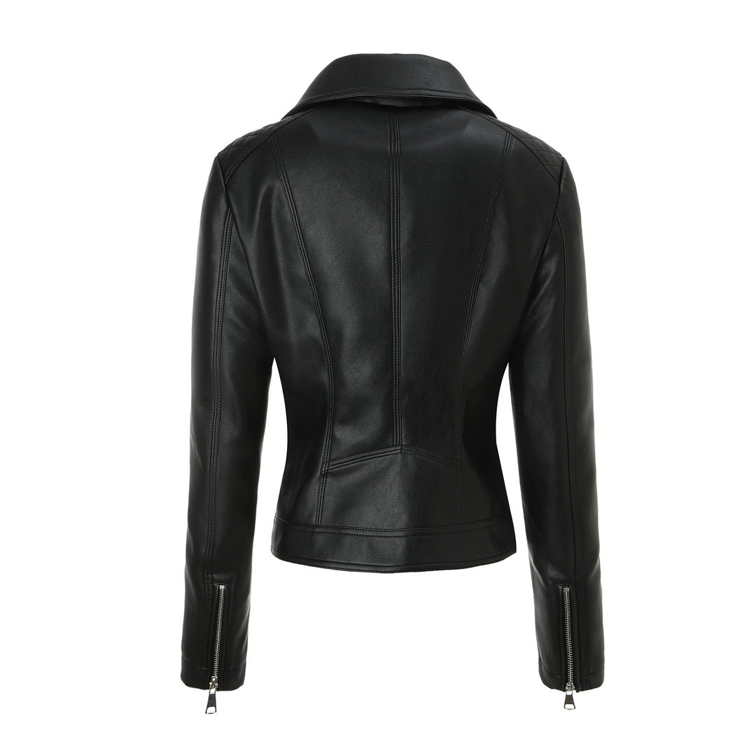 Damen Trendige Bikerjacke mit Steppdetails Drune