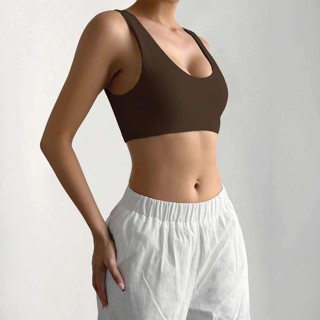 Damen Sport-Bustier mit bequemen breiten Trägern und elastischem Schnitt Drune