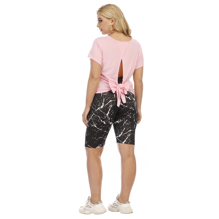 Damen lässiges T-Shirt mit bequemen Schnitt und atmungsaktiver Baumwolle Drune