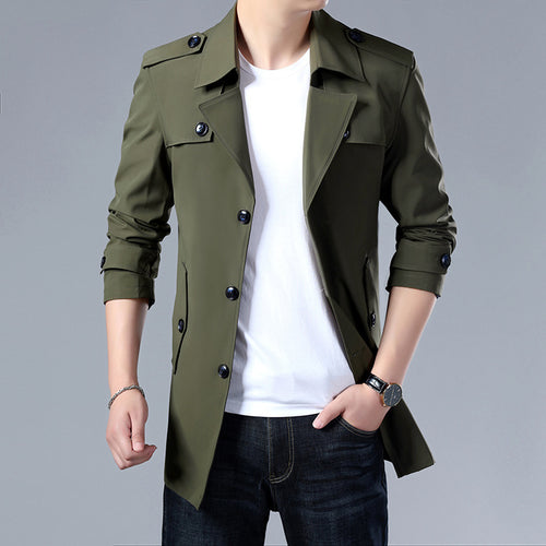 Herren Modische und elegante Trenchcoatjacke Drune