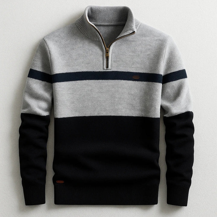 Herren Modischer Halbzip-Pullover