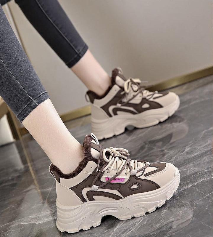Damen Winterliche Sneaker mit warmem Futter und rutschfester Sohle Drune