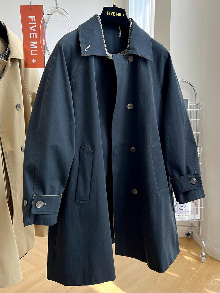 Damen Modischer Übergangsblazer mit Hochkragen Drune