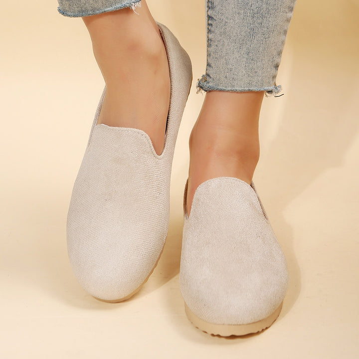 Damen Slip-On Freizeit Slipper mit bequemer Fußbett Drune