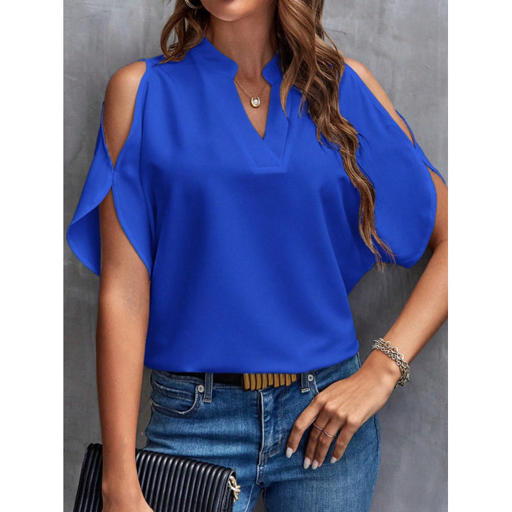Damen Cold Shoulder Bluse Drune