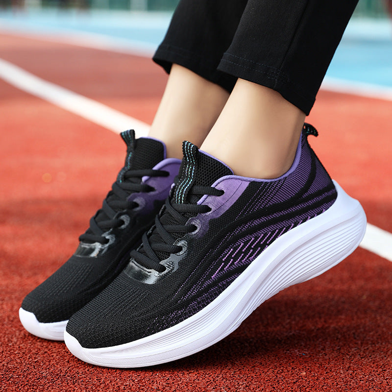 Damen Strick-Sportsneaker mit ergonomischer Formgedächtnis-Schaum-Einlegesohle und profilierter Leichtsohle Drune