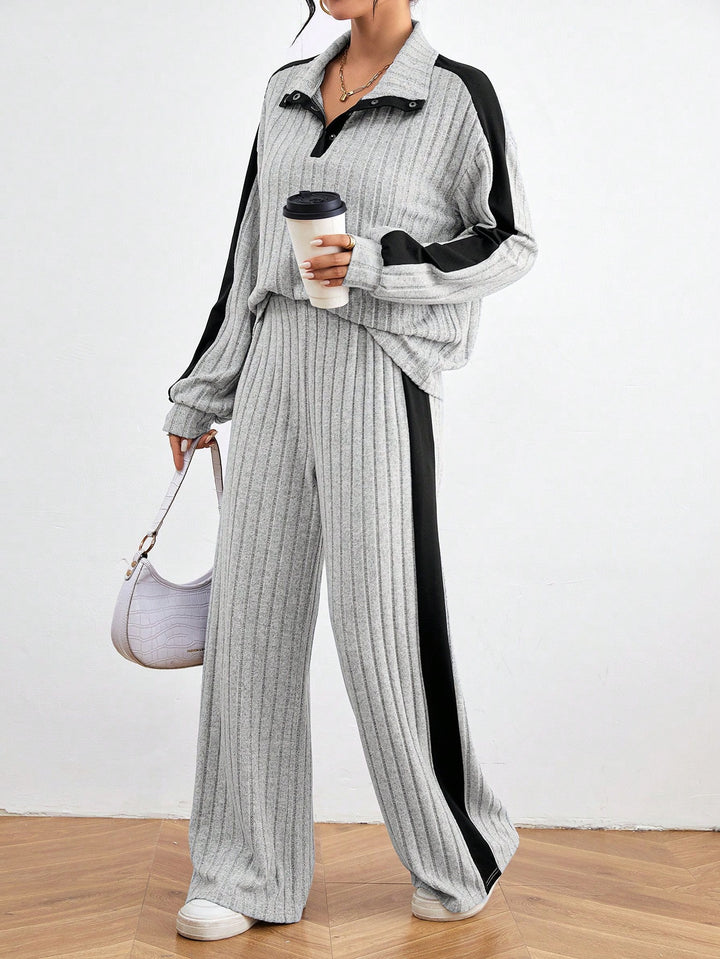 Damen Freizeit-Set mit sportlichen Akzenten und elegantem Stretchmaterial Drune