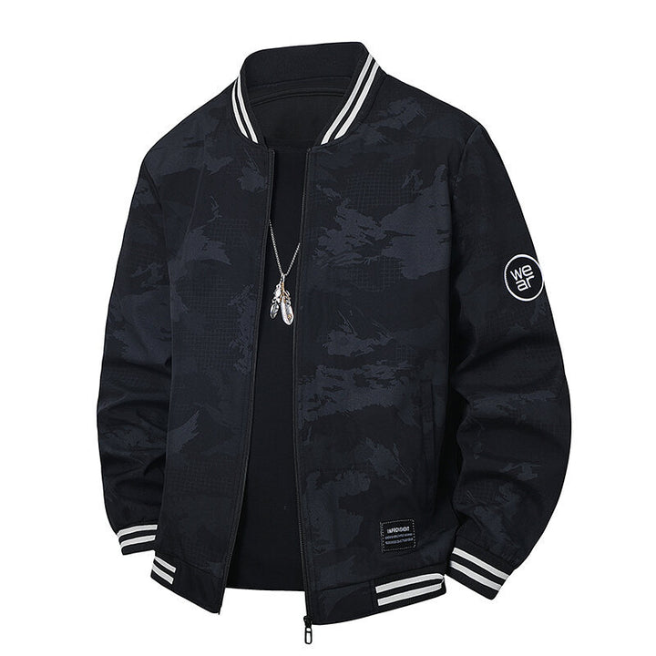 Herren Sportliche Bomberjacke mit kontrastierenden Details Drune