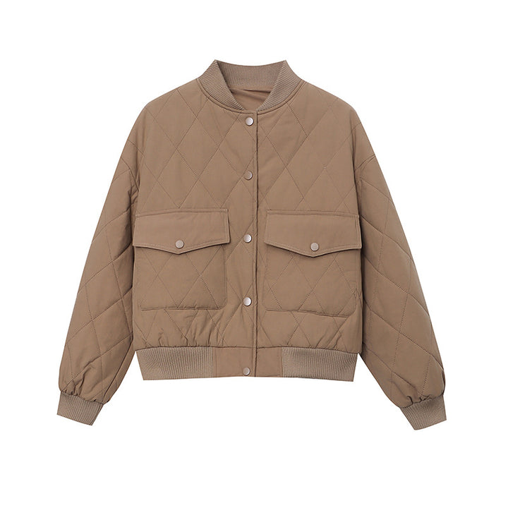 Damen gesteppte Übergangsjacke mit minimalistischen Details Drune