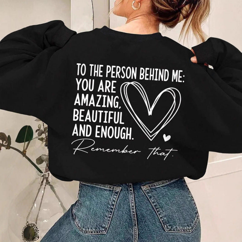 Damen Sweatshirt mit inspirierendem Motiv und lässiger Passform Drune