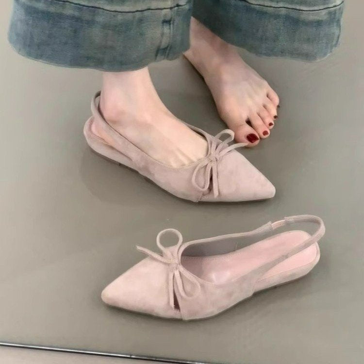 Damen elegante Slipper mit dekorativem Schlaufenakzent und komfortabler Sohle Drune