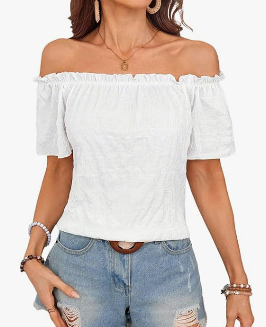 Damen Off-Shoulder Bluse Drune