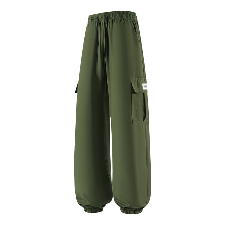 Herren Weite Cargo-Jogginghose mit Tunnelzug, elastischem Bund & Beinbündchen Drune