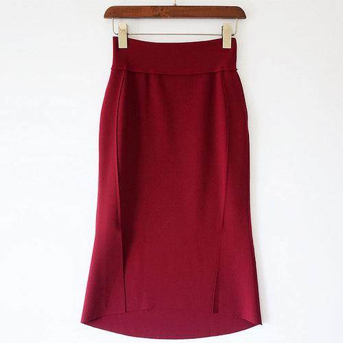 Damen Eleganter, taillierter A-Linien Rock Drune