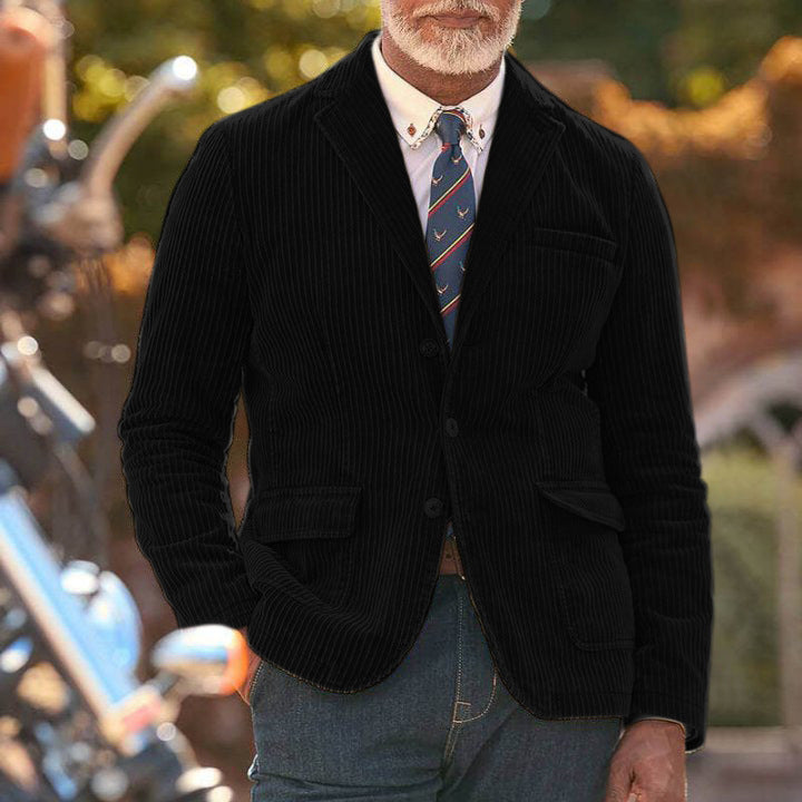 Herren cordjacke mit aufgesetzten Taschen und modernem Schnitt Drune