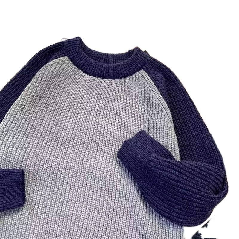 Herren modischer Raglan-Pullover mit strukturiertem Muster Drune