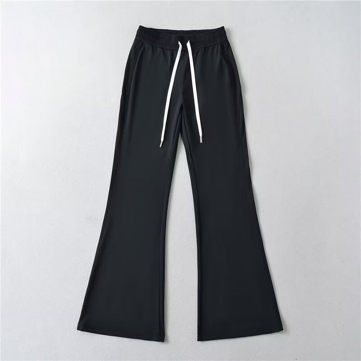 Damen Sportliche Flared-Hose mit elastischem Bund und praktischen Taschen Drune