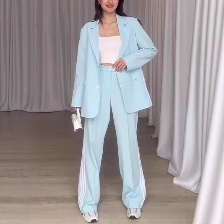 Damen elegantes Blazer-Ensemble mit sportlichen Akzenten Drune