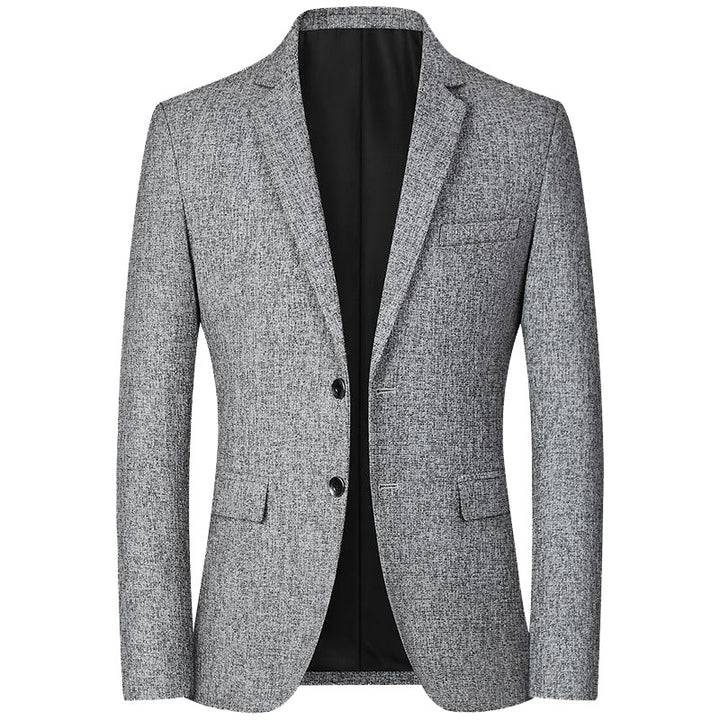 Herren Tweed-Sakko Slim Fit mit fallendem Revers Drune