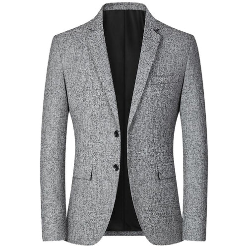 Herren Tweed-Sakko Slim Fit mit fallendem Revers Drune