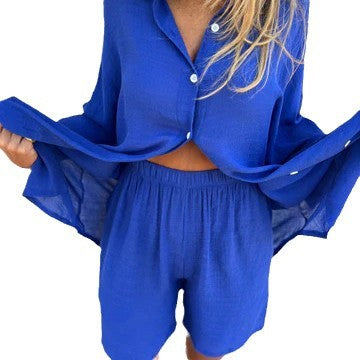 Damen lässiges Hemdkleid Drune