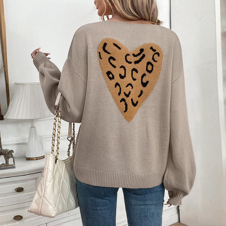 Damen Lockerer Strickcardigan mit Dekorativen BindDruneändern Drune