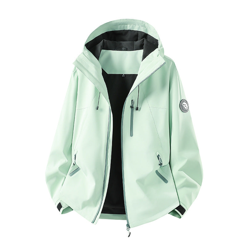 Herren Wasserdichte Softshell-Jacke mit Kapuze und atmungsaktiver Membran Drune