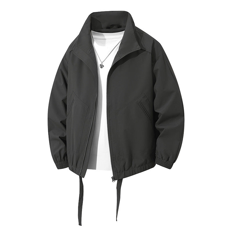 Herren leichte Freizeitjacke mit elastischen Bündchen und praktischen Taschen Drune