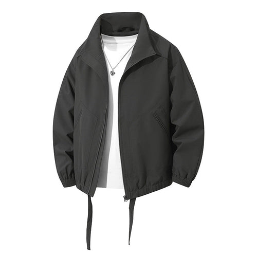 Herren leichte Freizeitjacke mit elastischen Bündchen und praktischen Taschen Drune