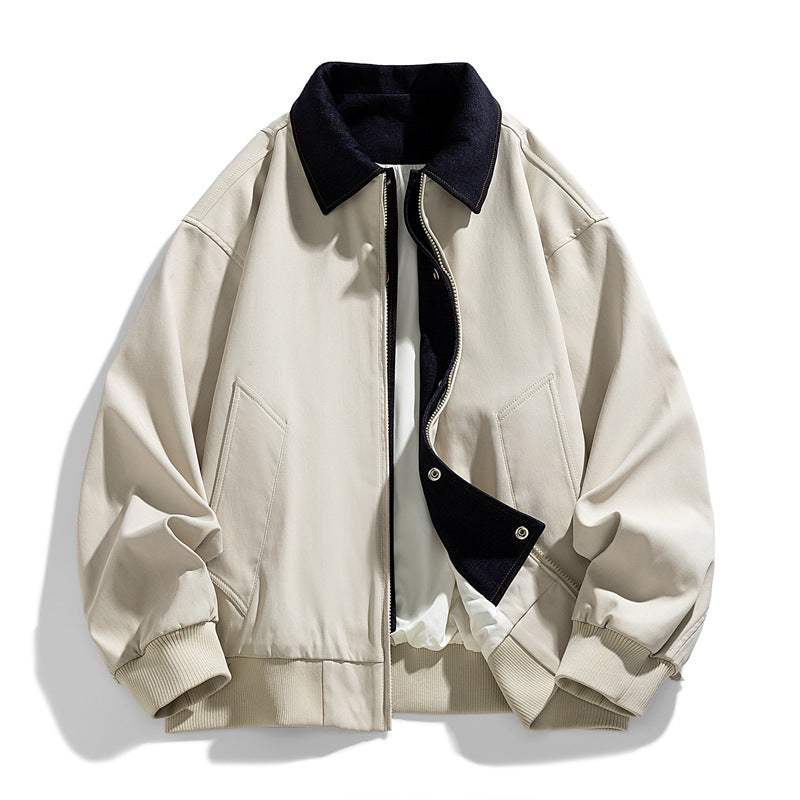 Herren Modische Übergangsjacke mit Steppdetails Drune