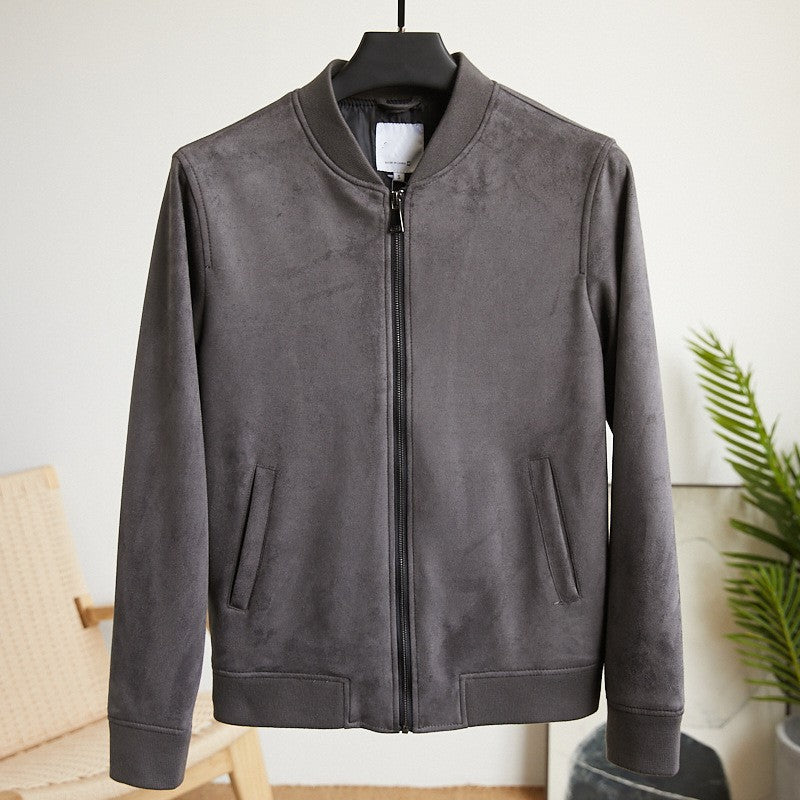 Herren Boxy‑Zip‑Blouson mit Hemdkragen und feinem Wollmix Drune