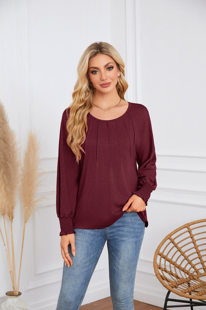 Damen Elegantes und lässiges Longsleeve-Shirt Drune