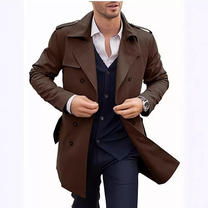 Herren Trenchcoat mit elegantem Schnitt Drune