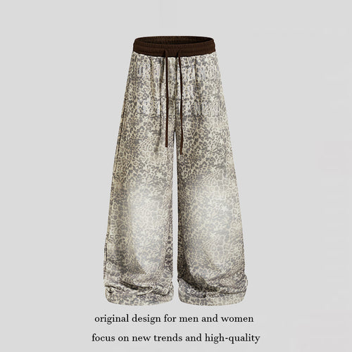 Damen Weite Palazzo-Loungehose mit Tunnelzugbund und elastischem Komfortbund Drune