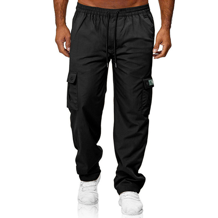 Herren Cargohose mit elastischem Bund, Kordelzug und Multifunktions-Taschen Drune