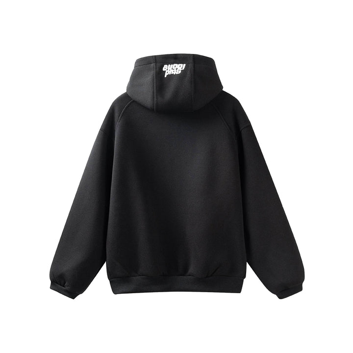 Unisex Oversize Kapuzenjacke mit hohem Kragen, Zweiwege‑Reißverschluss und eingearbeiteten Eingriffstaschen Drune