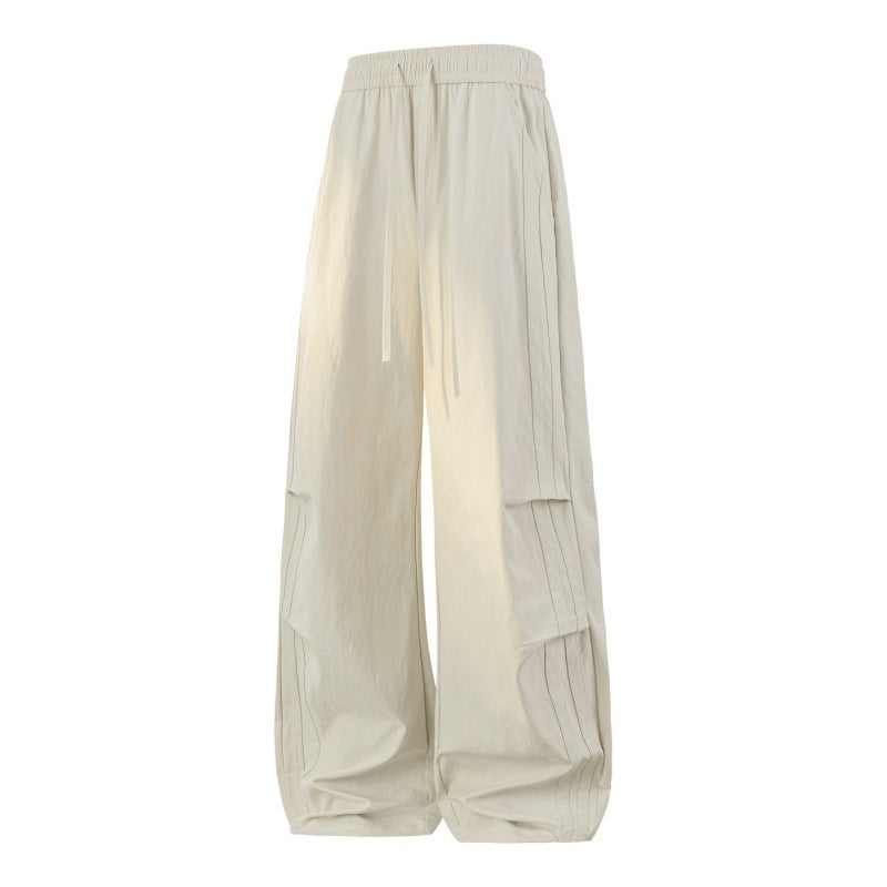Damen Weite Lagen-Loungehose mit Cargo-Details & elastischem Tunnelzug Drune