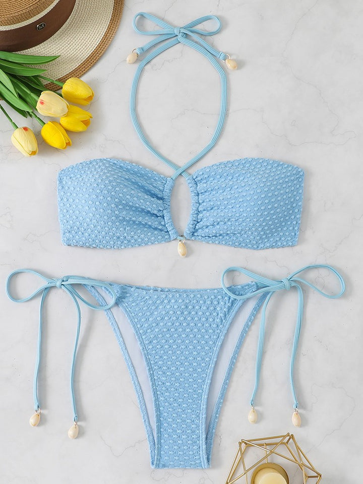 Damen Raffiniertes Bikini-Set mit verspielten Details Drune