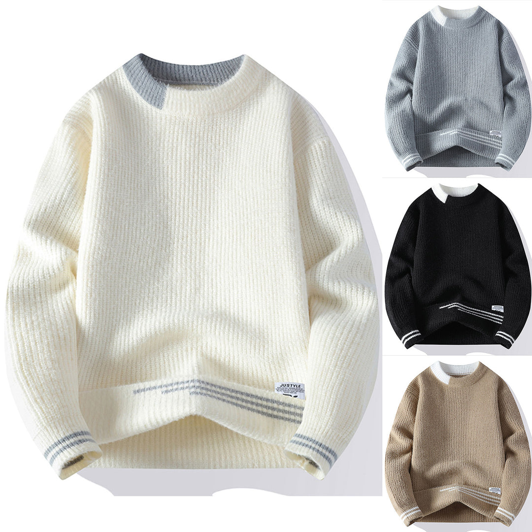 Damen Gemütlicher Strickpullover mit strukturiertem Muster Drune