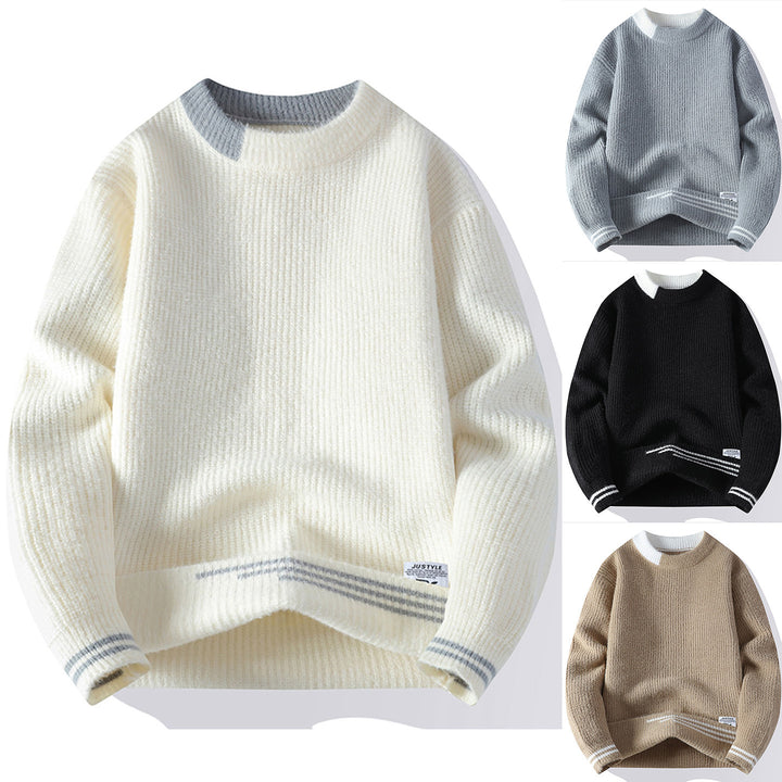 Damen Gemütlicher Strickpullover mit strukturiertem Muster Drune