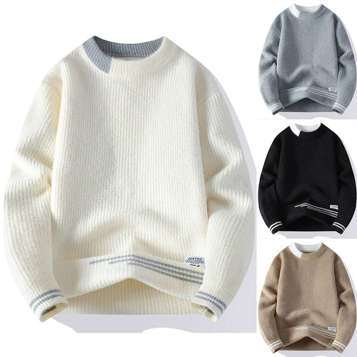 Damen Gemütlicher Strickpullover mit strukturiertem Muster Drune
