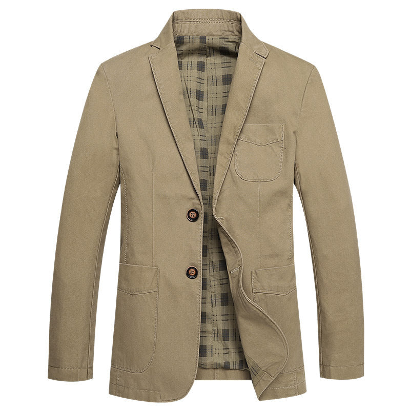 Herren Sakko im Field‑Stil aus Premium‑Canvas mit aufgesetzten Taschen Drune